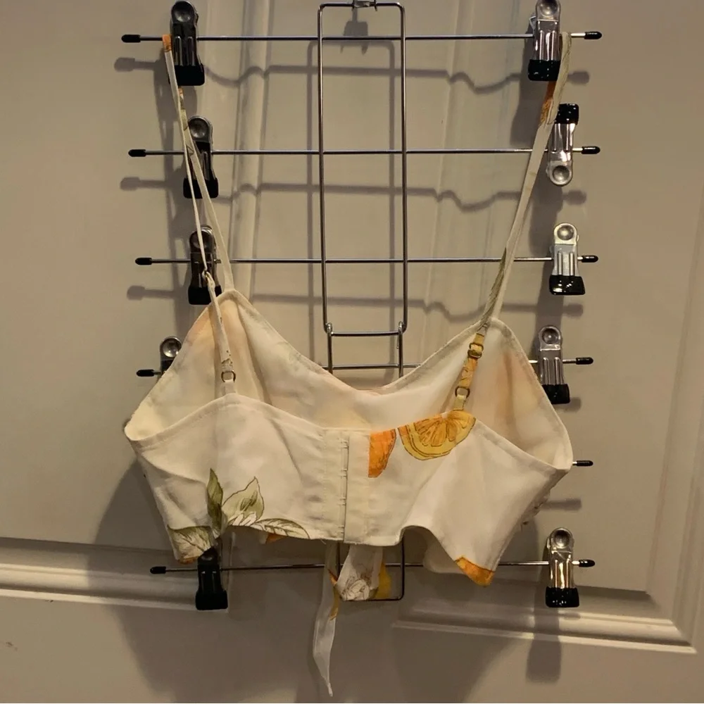 For Love And Lemons Limonada Set Bra Crop Top Matching Relaxed Shorts Pockets S - Picture 9 of 16